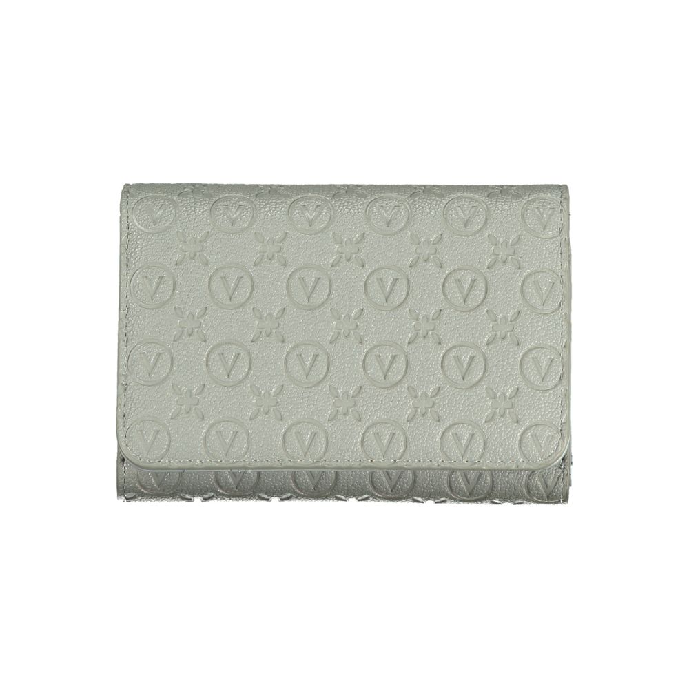 Gray Polyurethane Women's Wallet