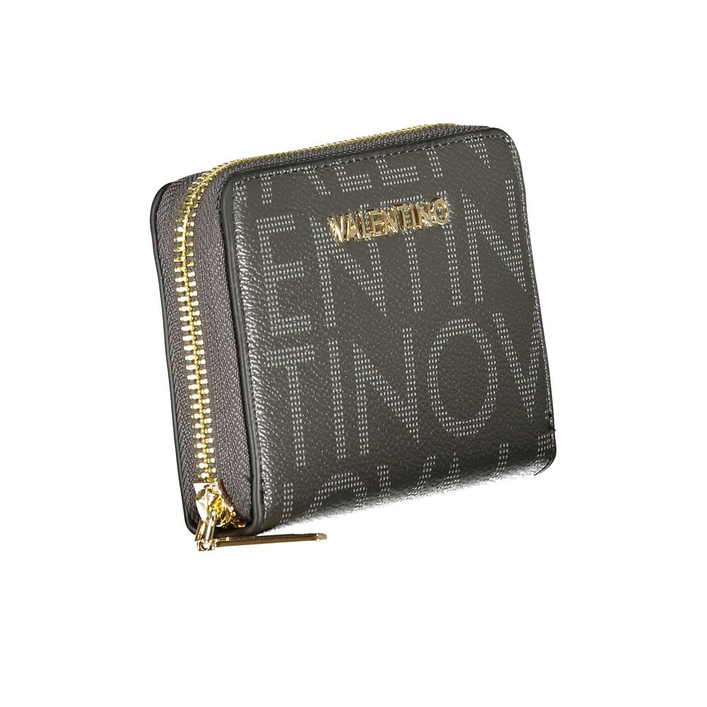 Black Polyurethane Women's Wallet
