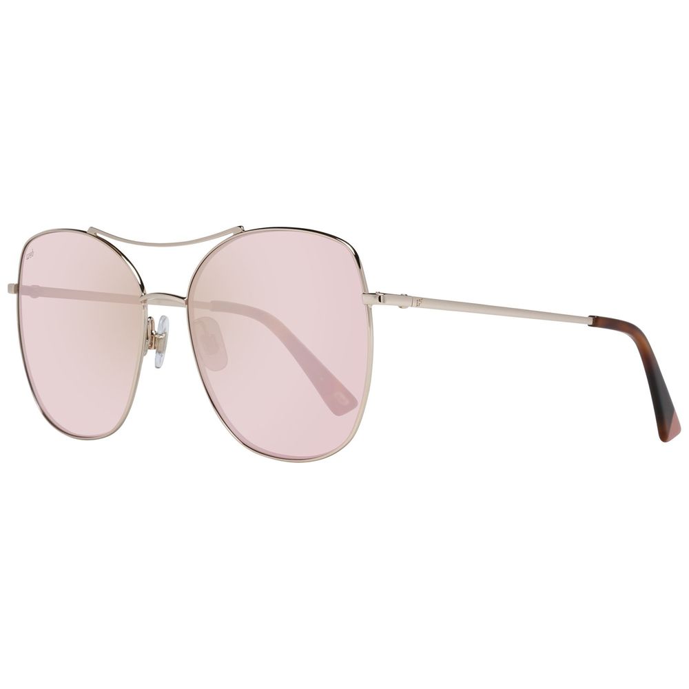 Rose Gold Metal Sunglasses