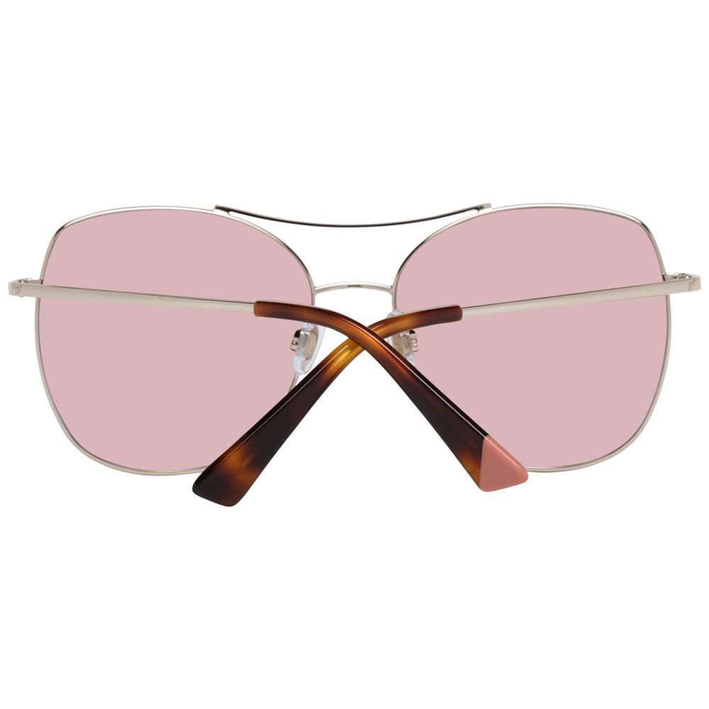 Rose Gold Metal Sunglasses