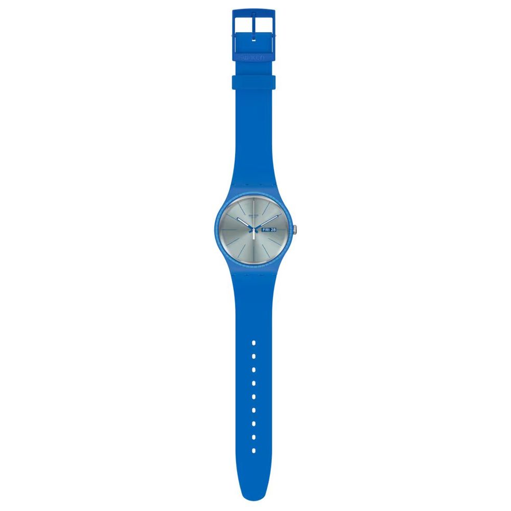 Blue Plastic Dress Watch