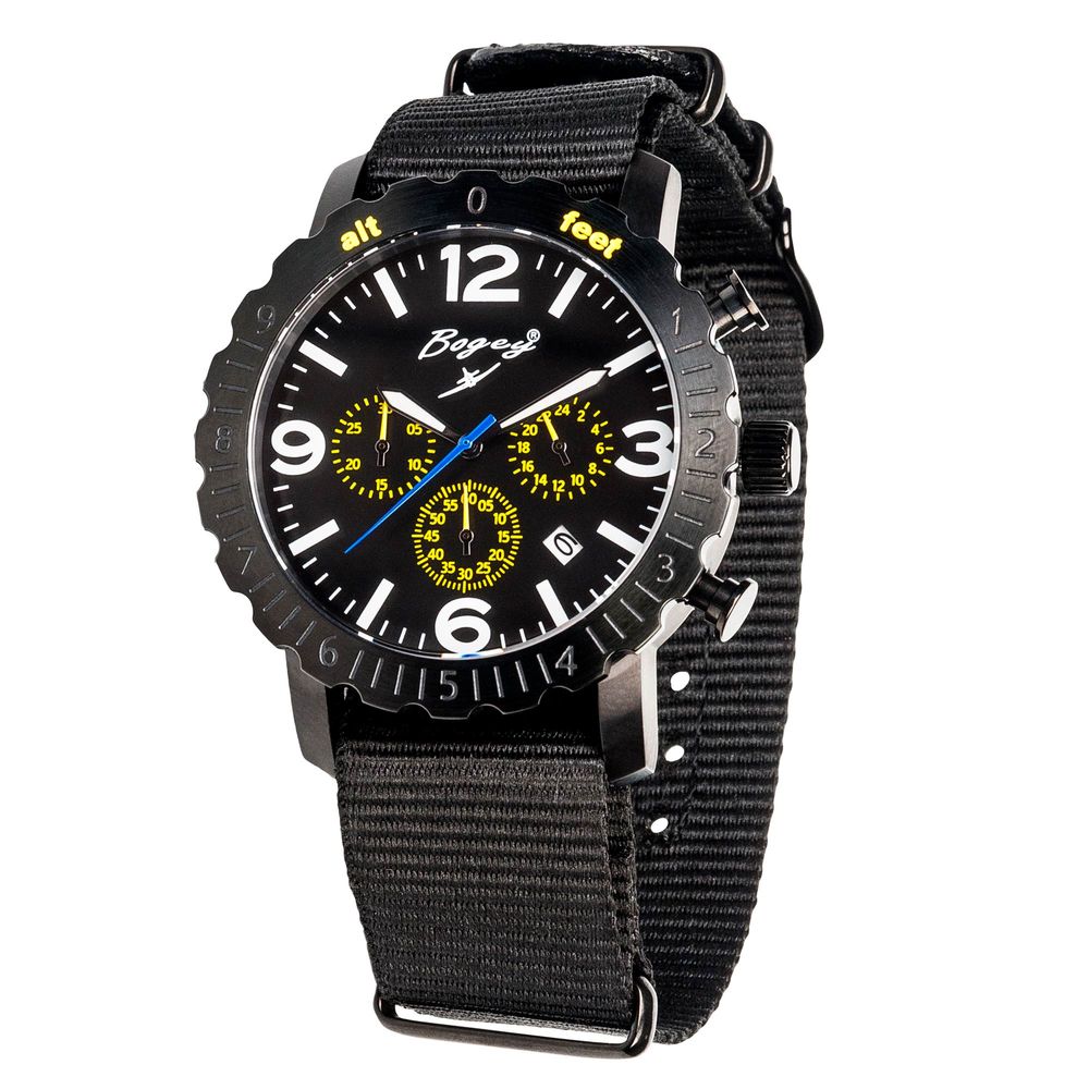 Black Rubber Sport Watch