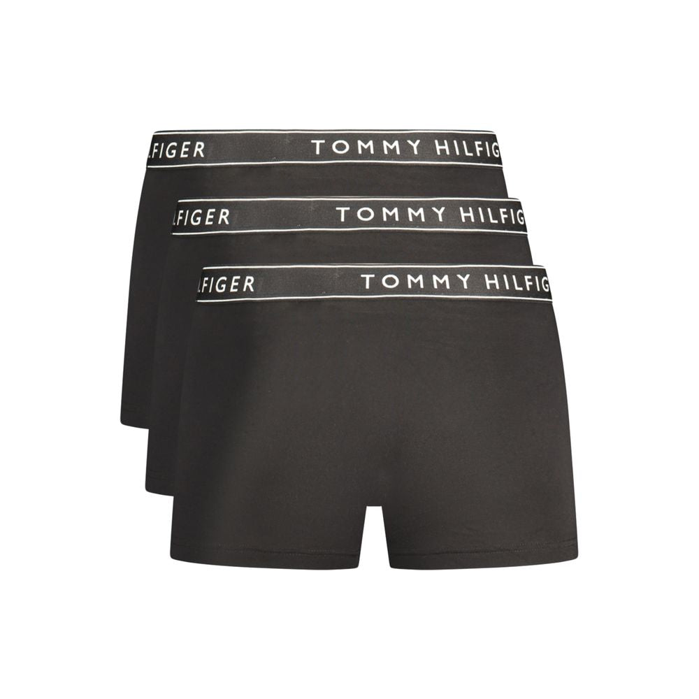 Black Cotton Men's Boxer Short