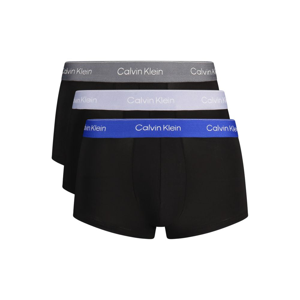 Black Cotton Men's Boxer Short