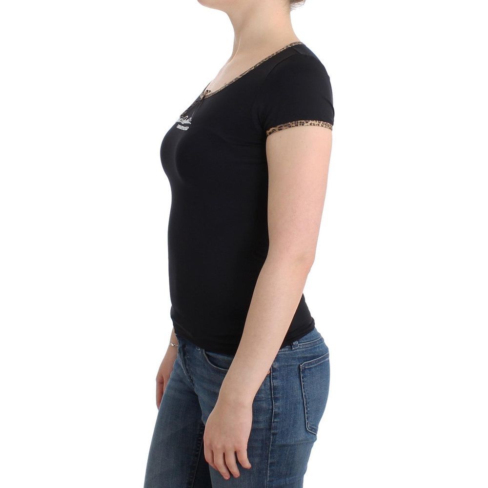 Black Elastane Top