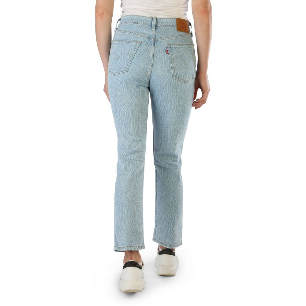 Blue Elastane Jeans Denim