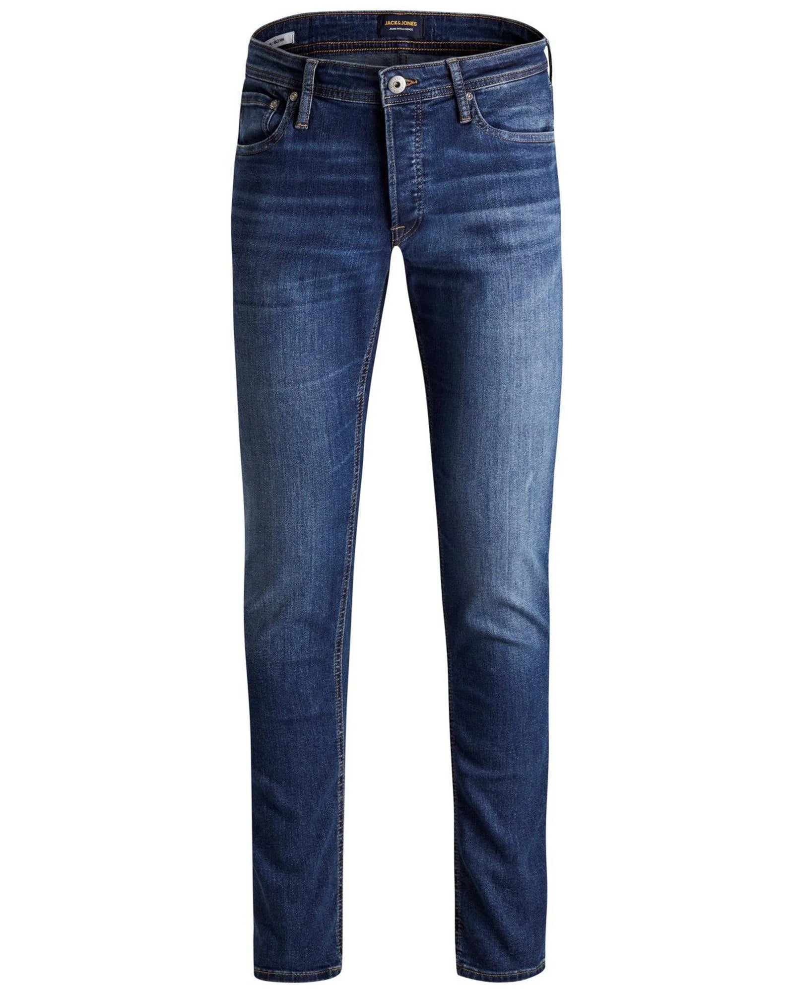 Blue Cotton Slim Fit Jeans