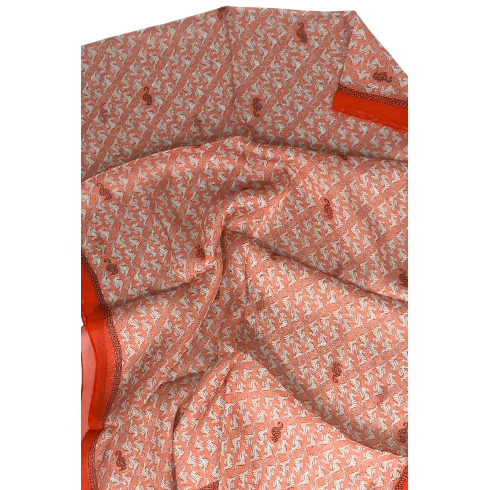 Red Silk Women Scarf