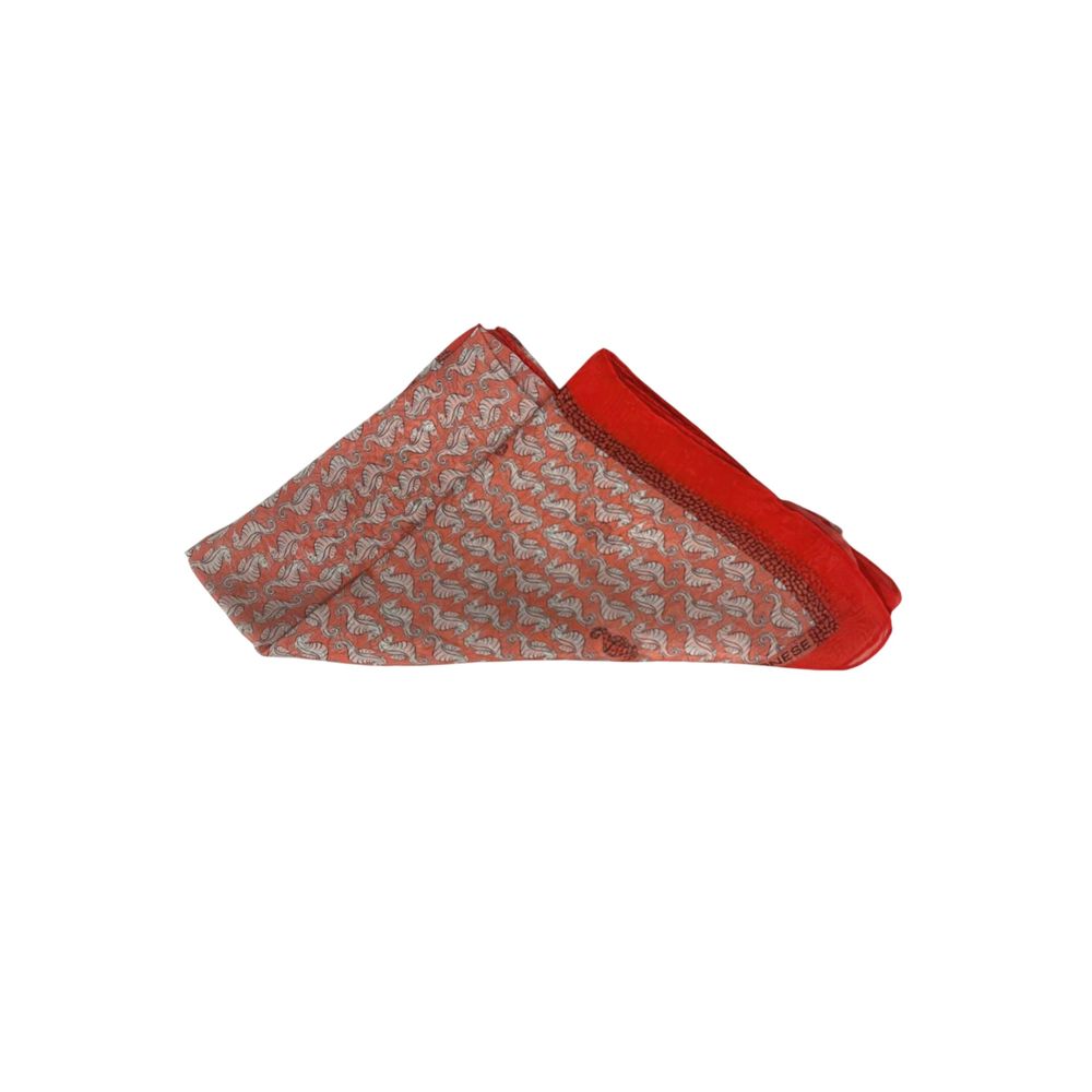 Red Silk Women Scarf