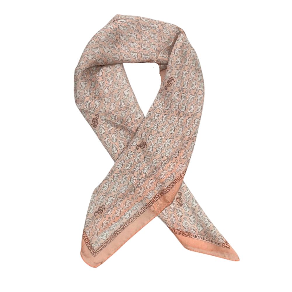 Pink Silk Women Scarf