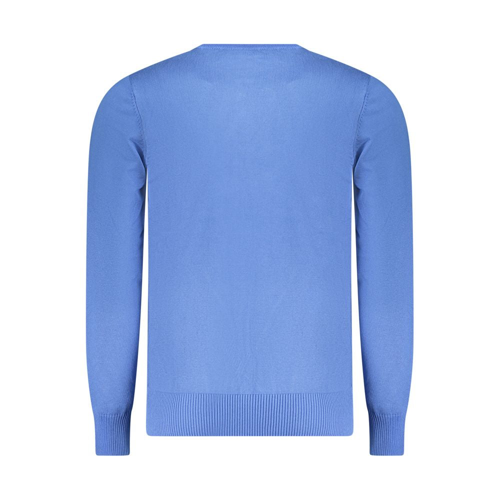Blu Viscosa Uomo Maglia