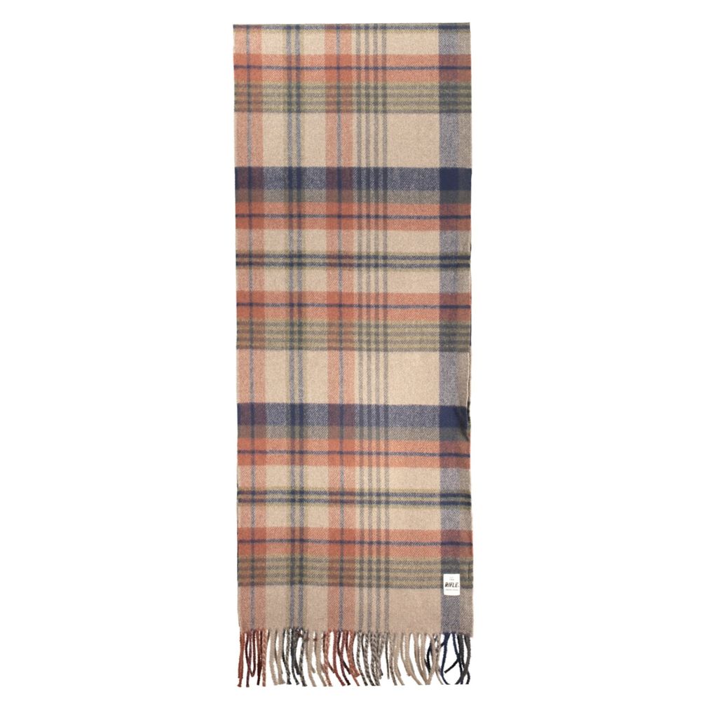 Marrone Polyester Men Scarf