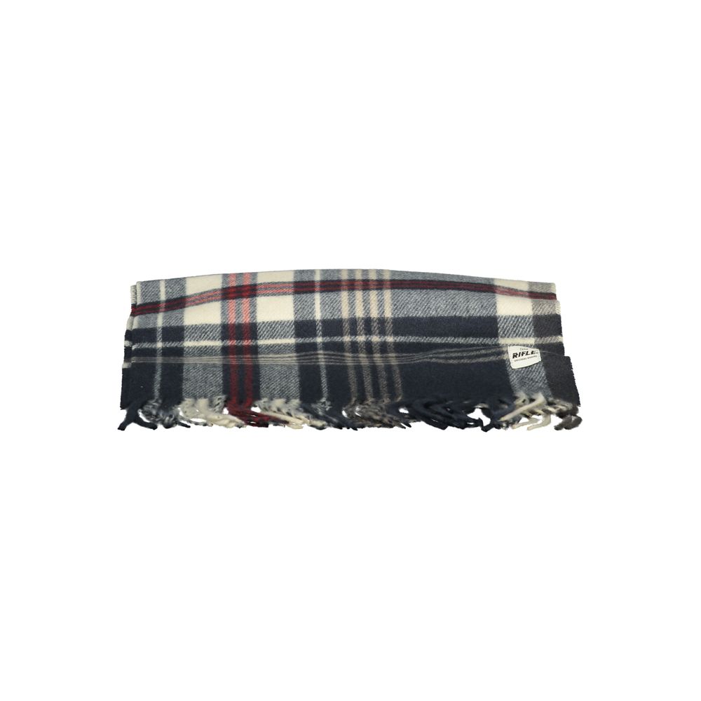Blue Polyester Men Scarf