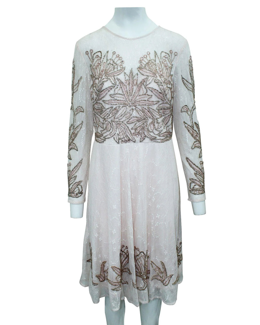 Multicolor Silk Cocktail Dress