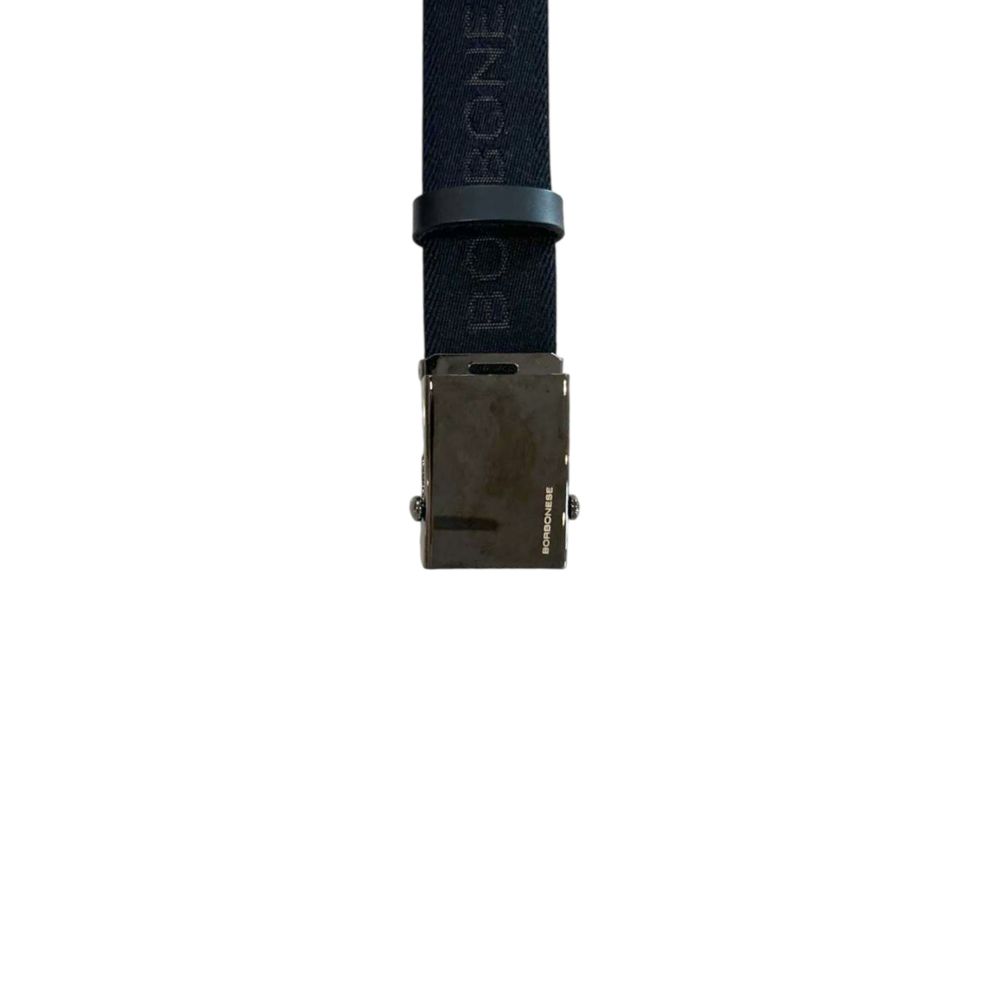 Black Polyester Men's Belt