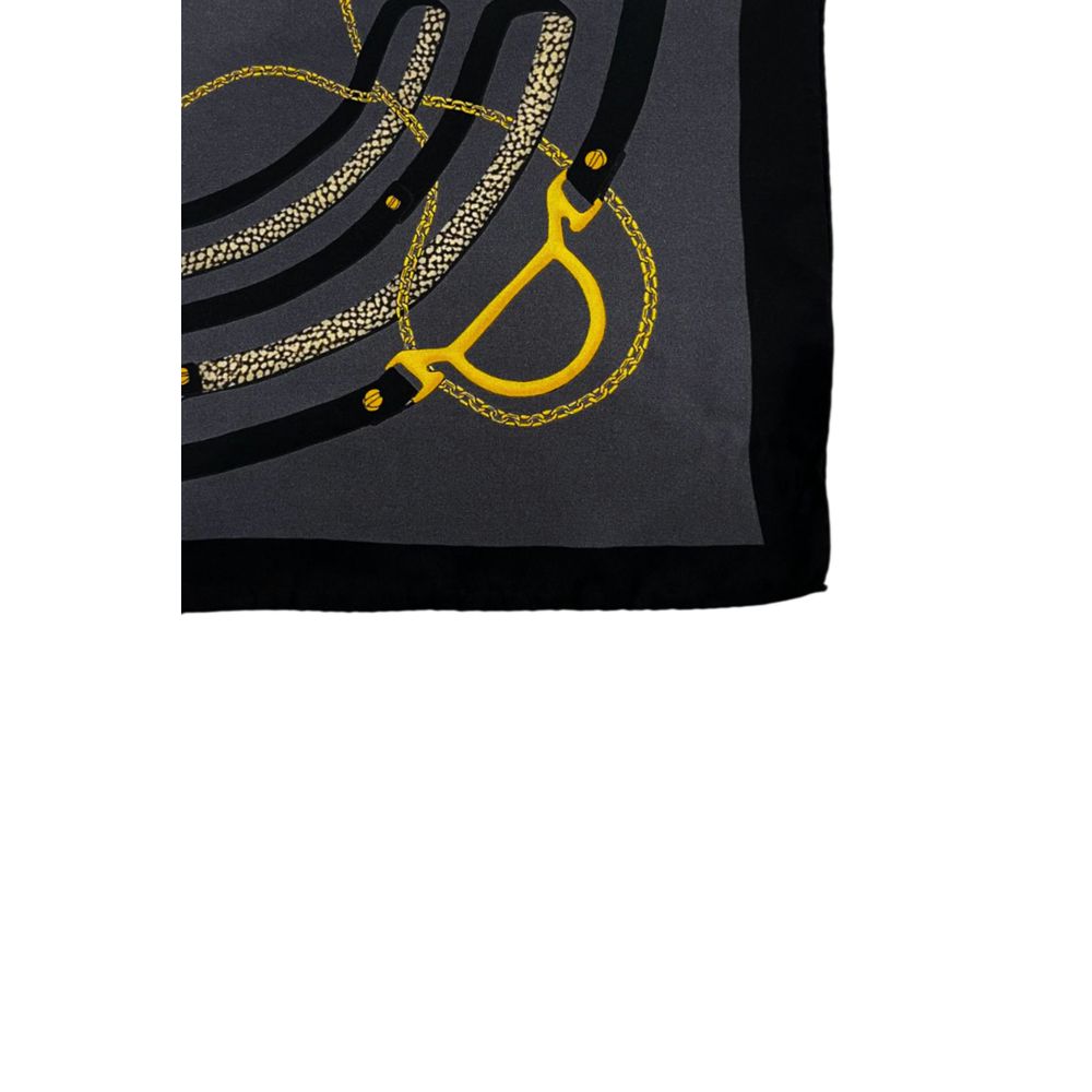 Black Silk Women Scarf