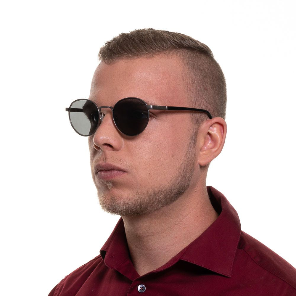 Gray Metal Sunglasses