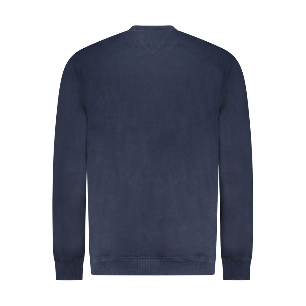 Blue Cotton Men Sweatshirt