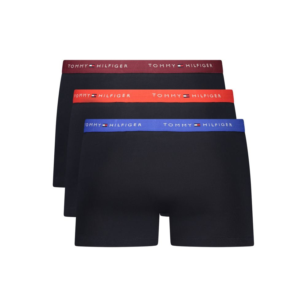 Black Cotton Men's Boxer Short