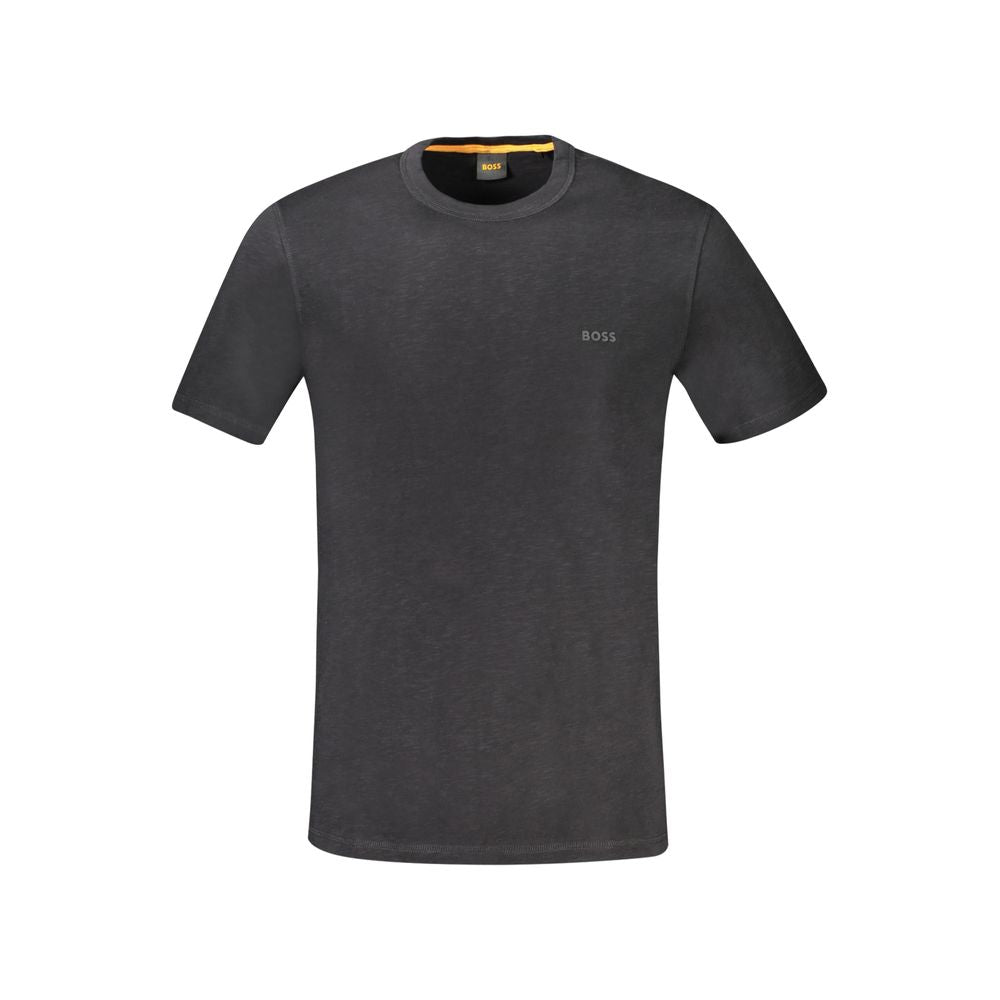 Black Cotton Men's T-Shirt