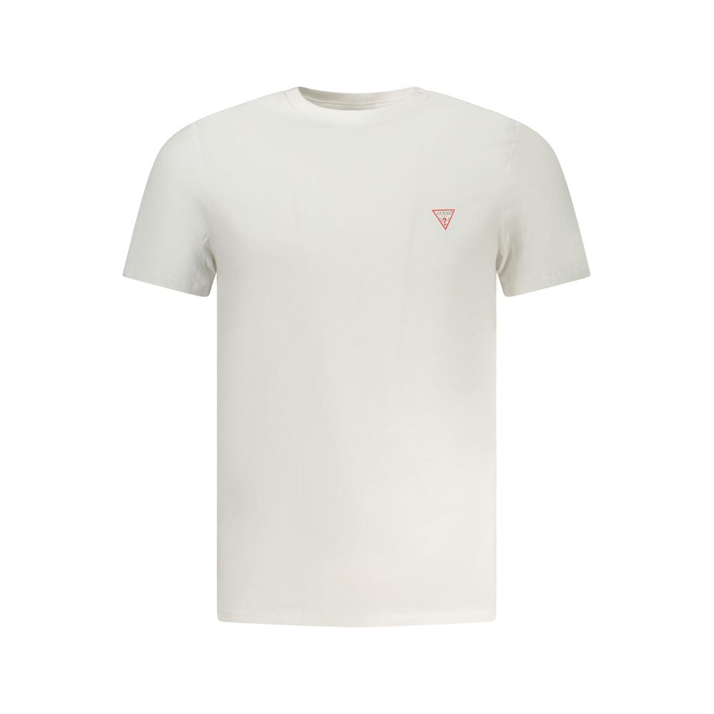 White Cotton Men T-Shirt
