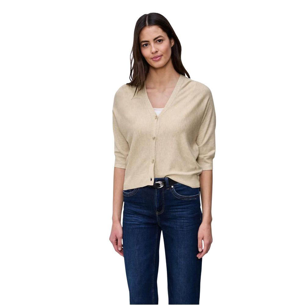 Beige Viscose Cardigan