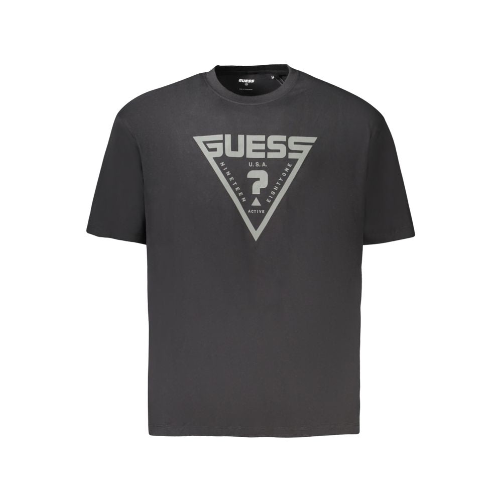 Black Cotton Men's T-Shirt