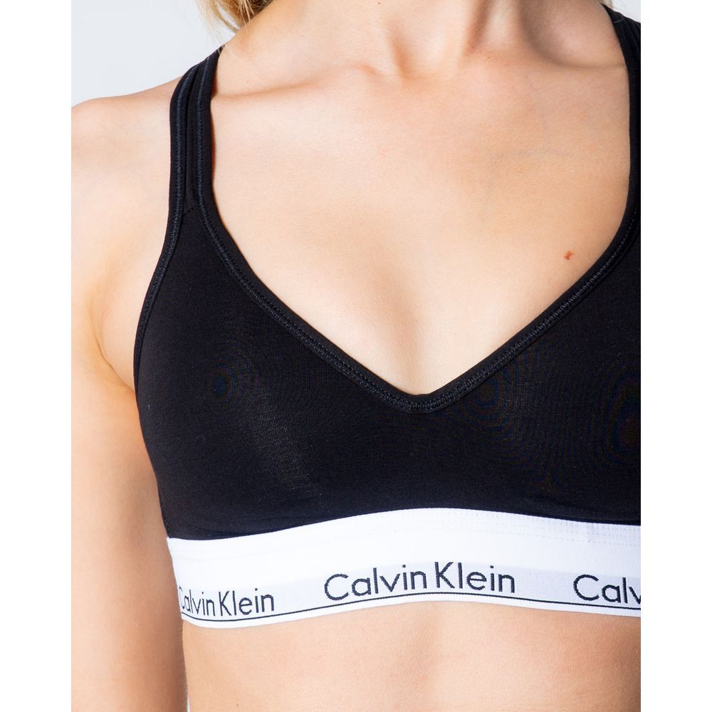 Black Polyester Bra
