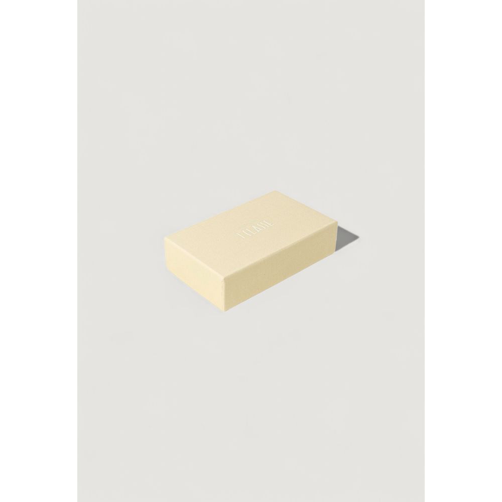 Beige Leather Keychain