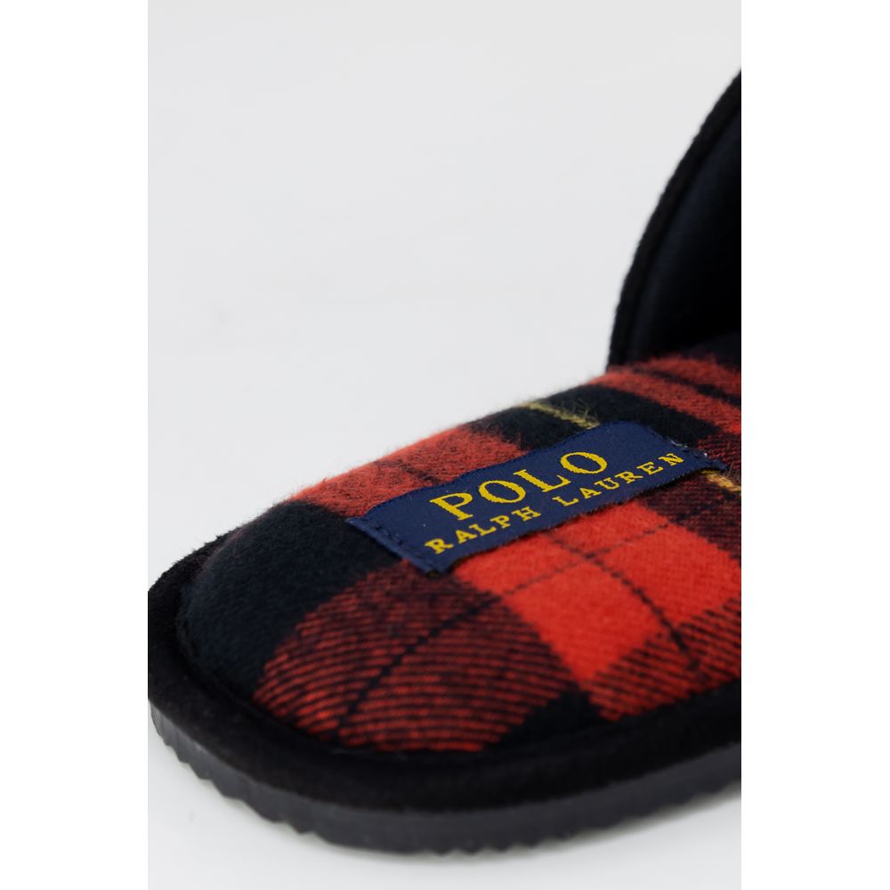 Black Polyester Slippers