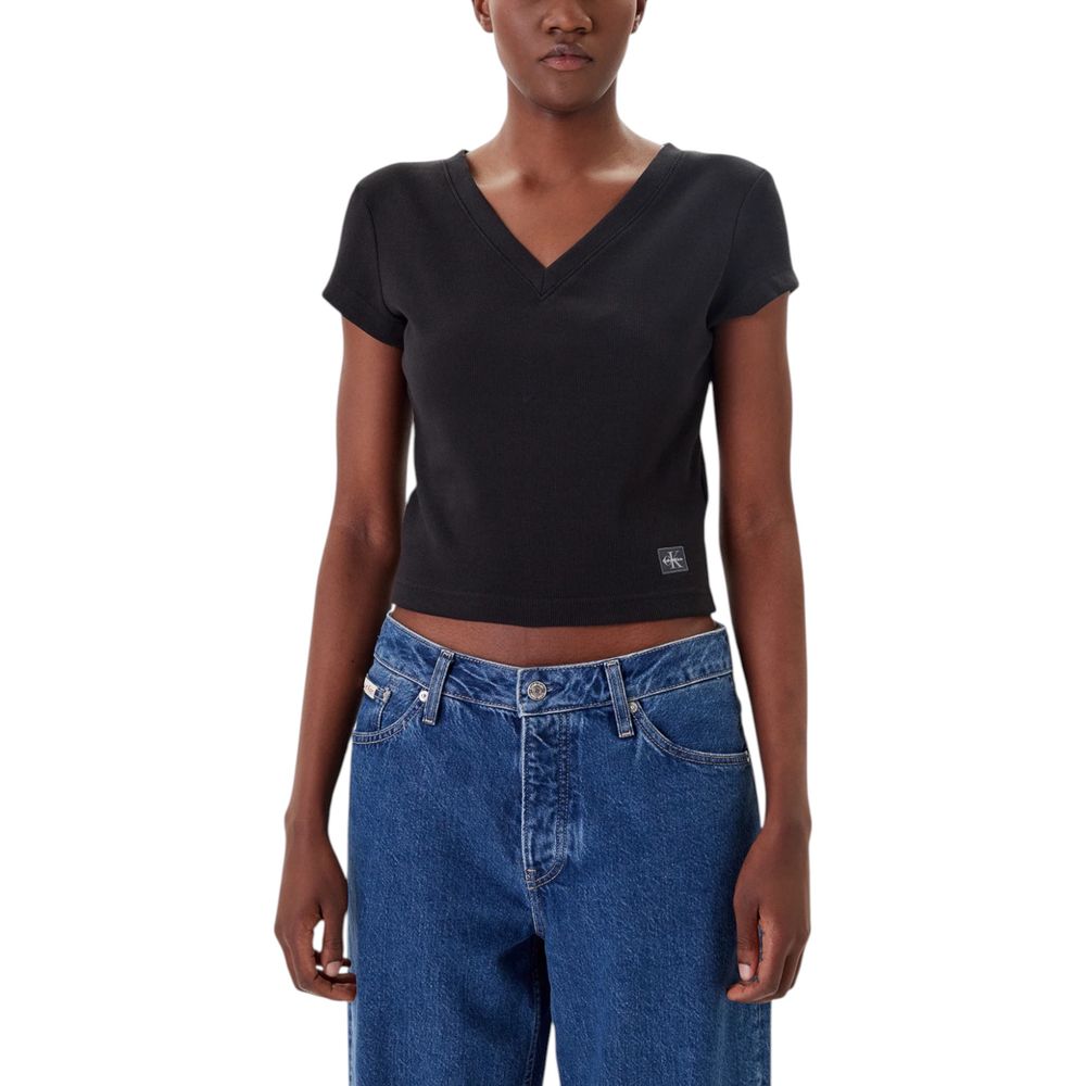 Black Cotton T-Shirt
