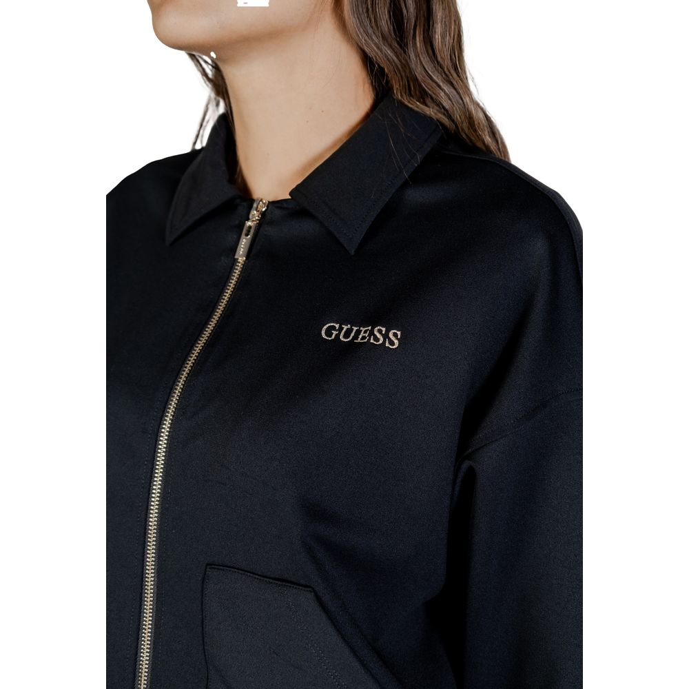 Black Polyamide Sweatshirt