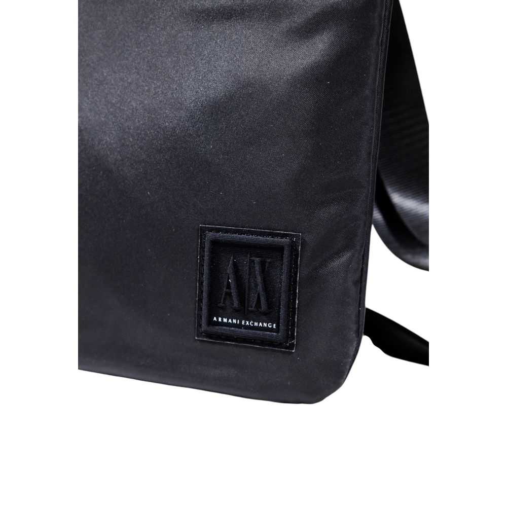 Black Polyamide Messenger Bag