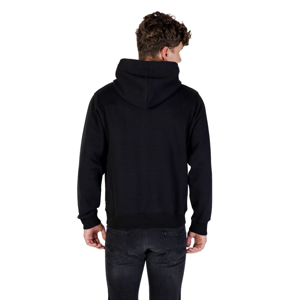 Black Cotton Hoodie