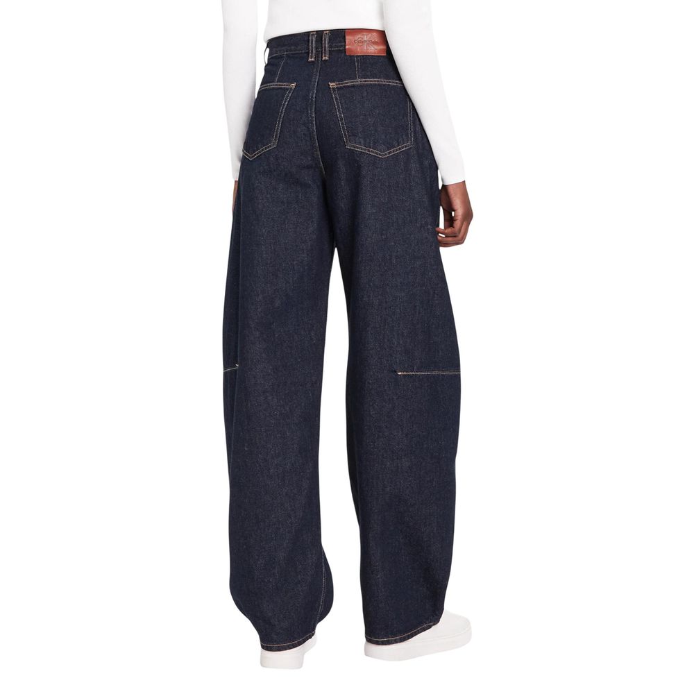 Blue Cotton Mom Jeans