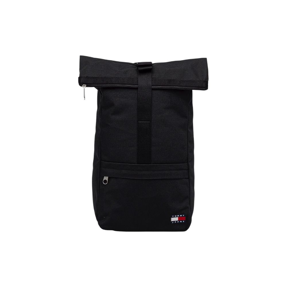 Black Recycled Polyester Backpack