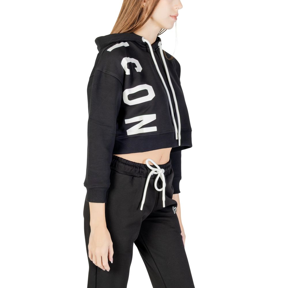 Black Cotton Hoodie