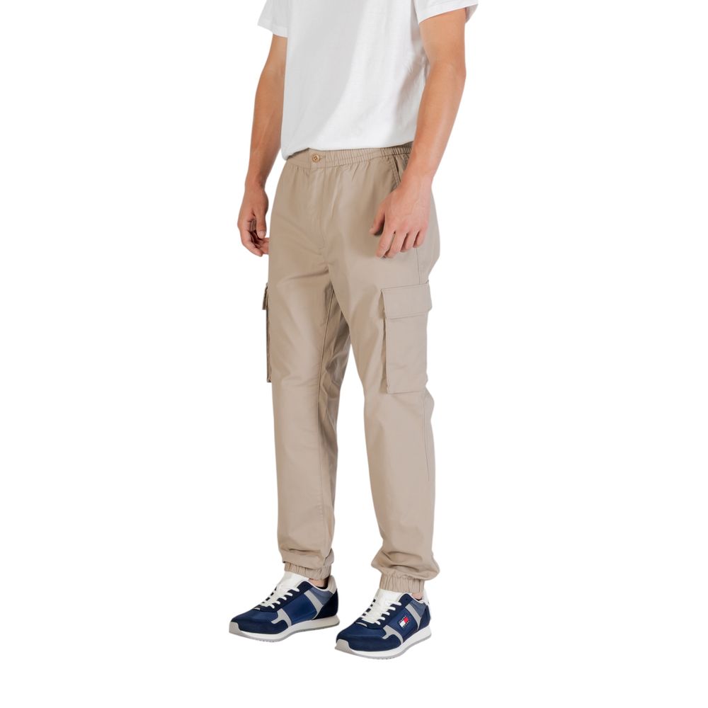 Brown Cotton Cargo Pants
