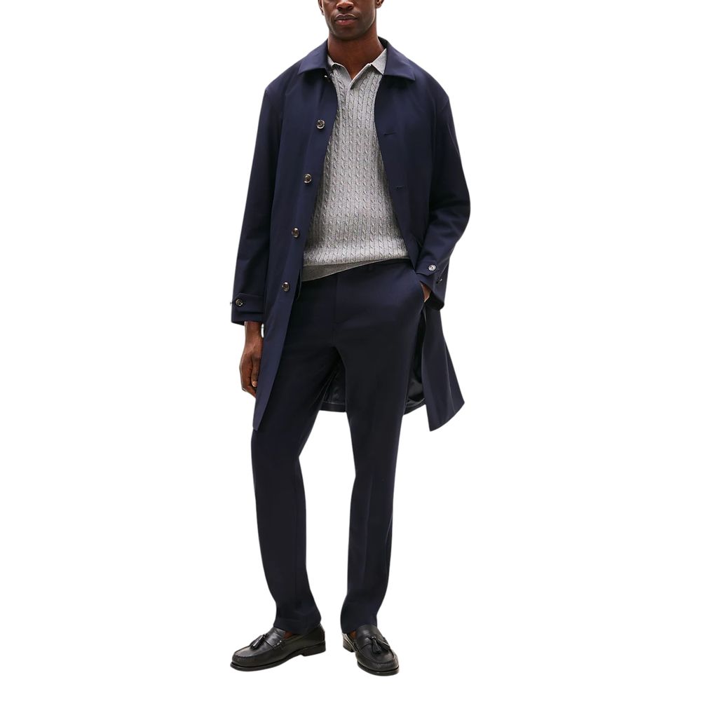 Blue Recycled Polyester Dress Pants