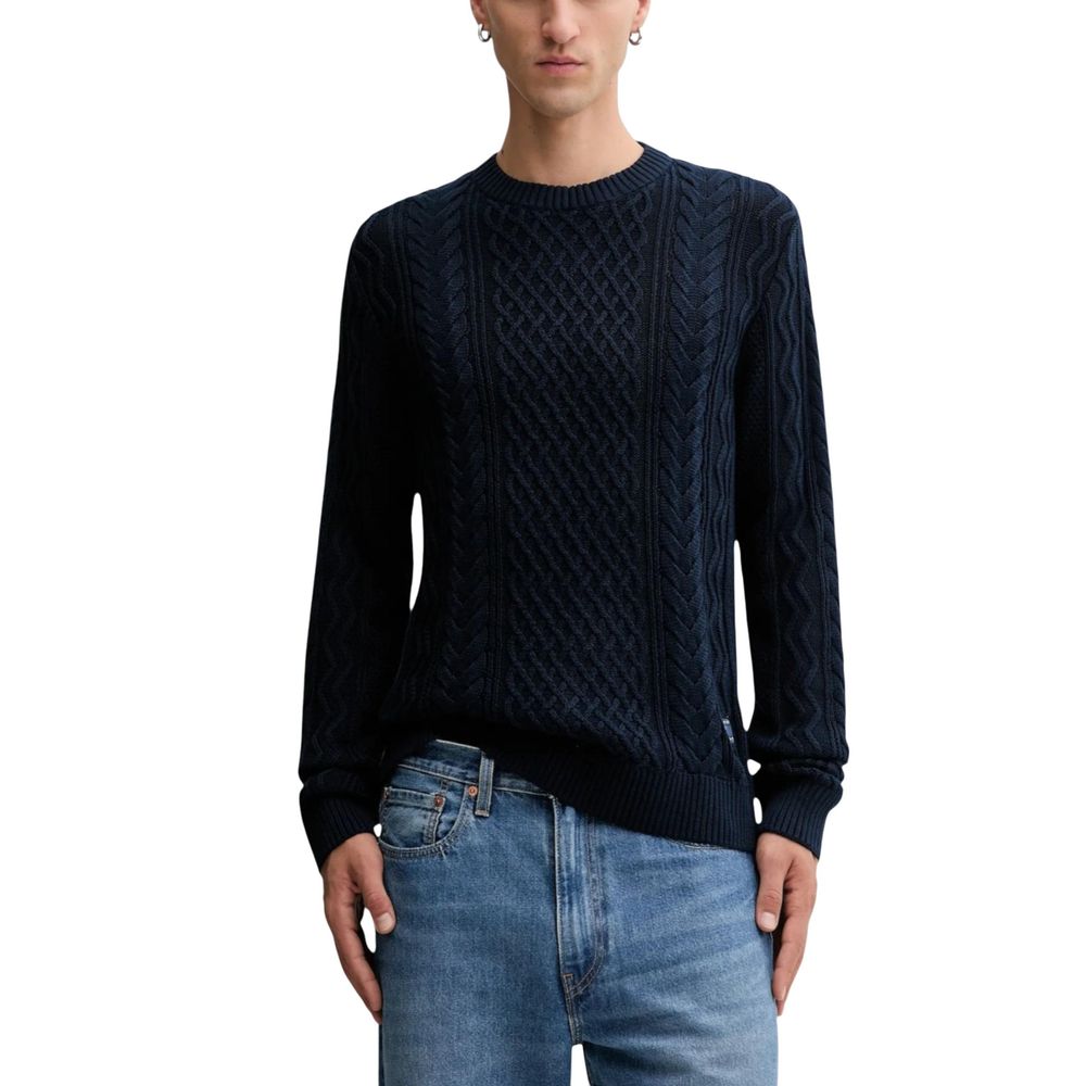 Blue Recycled Cotton Sweatshirt
