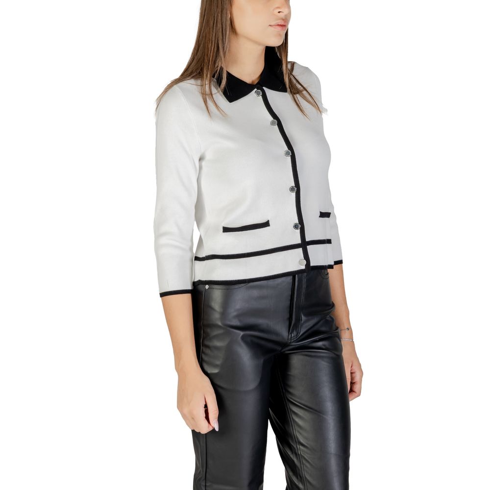 Black And White Viscose Sweatshirt