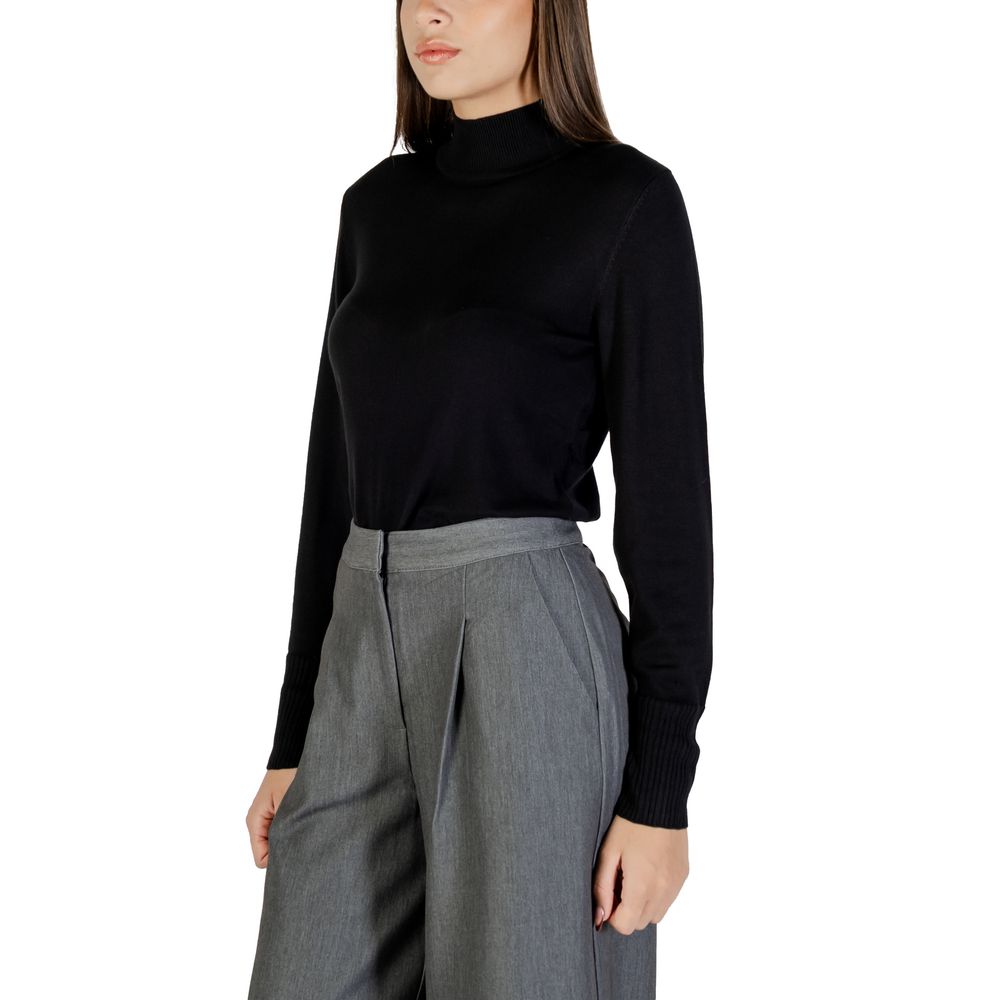 Black Viscose Turtleneck