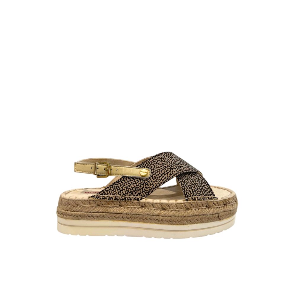 Beige Textile Women Sandal