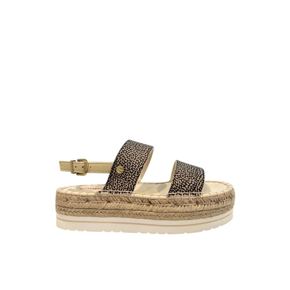 Beige Textile Women Sandal