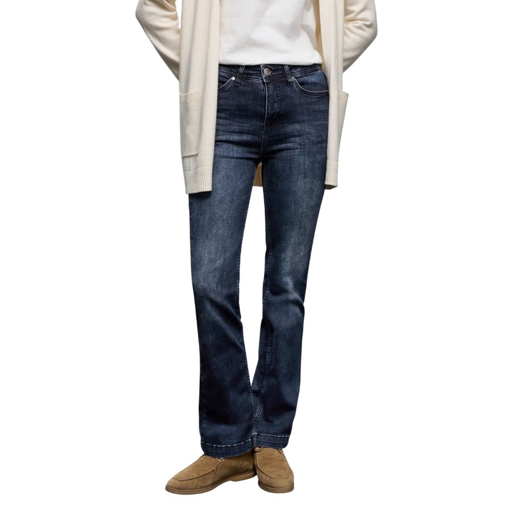 Blue Cotton Skinny Jeans