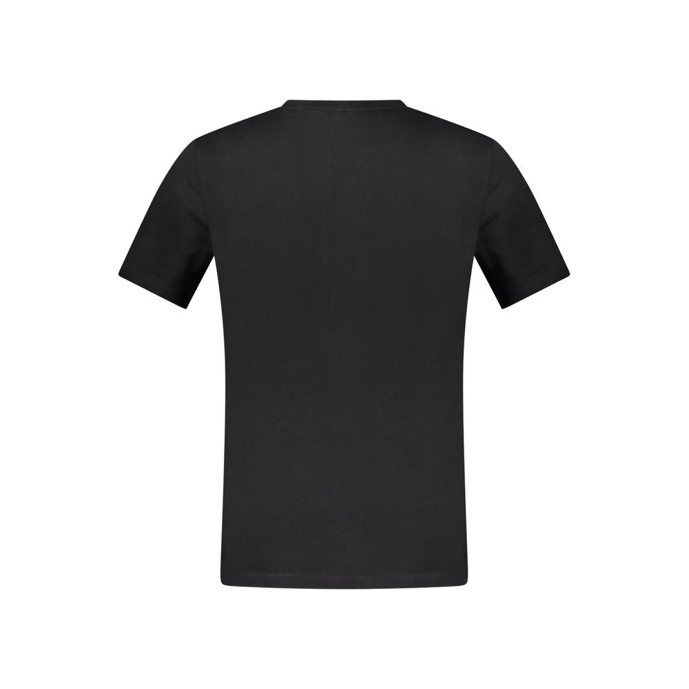 Black Cotton Men T-Shirt