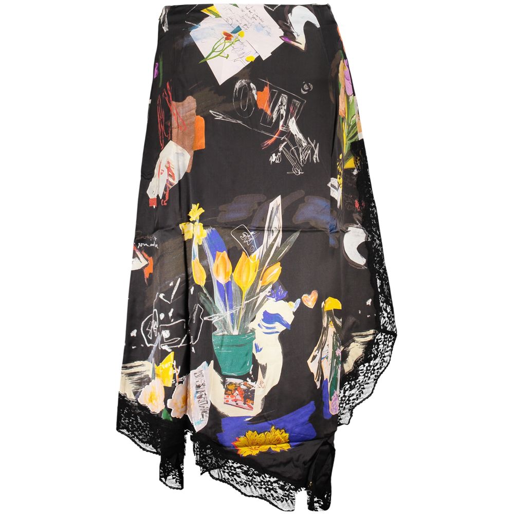 Nero Poliammide Women Skirt