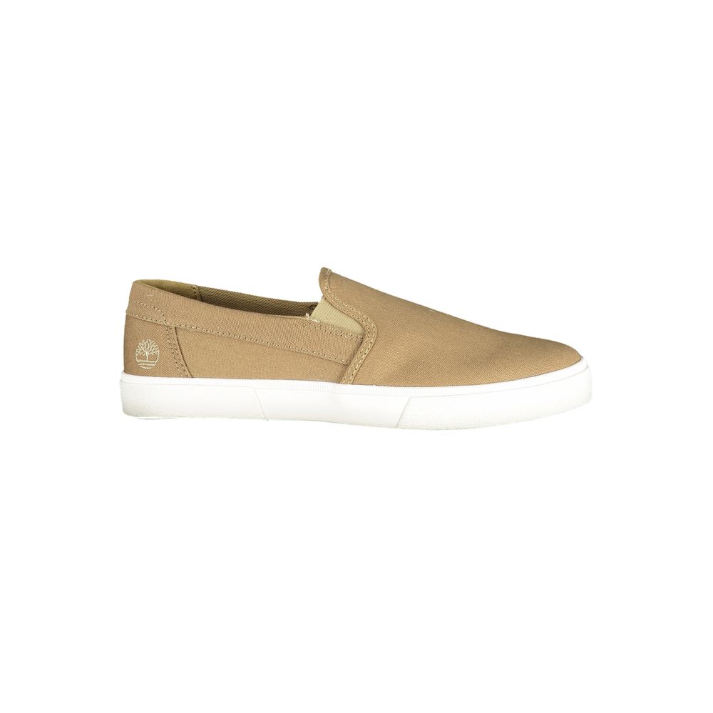 Beige Polyester Men Sneaker