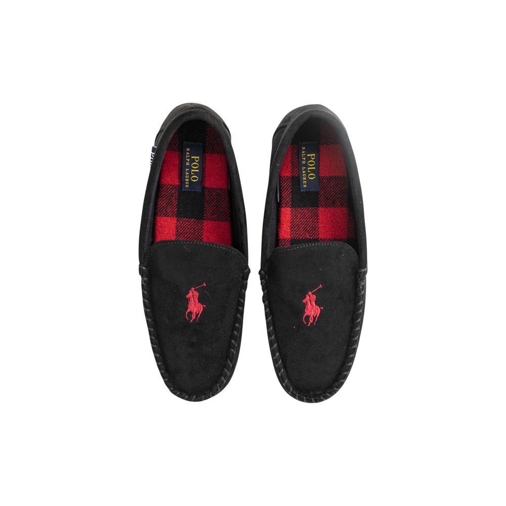 Black Faux Fur Slippers