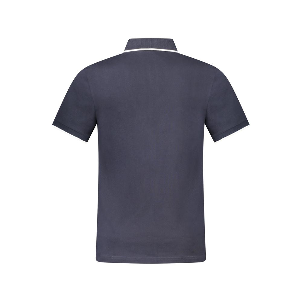 Blue Cotton Men's Polo-Shirt